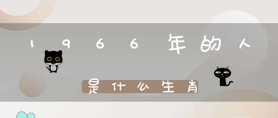 1966年的人是什么生肖