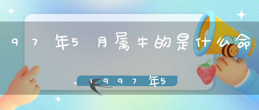 97年5月属牛的是什么命,1997年5月初六20岁属牛是啥命