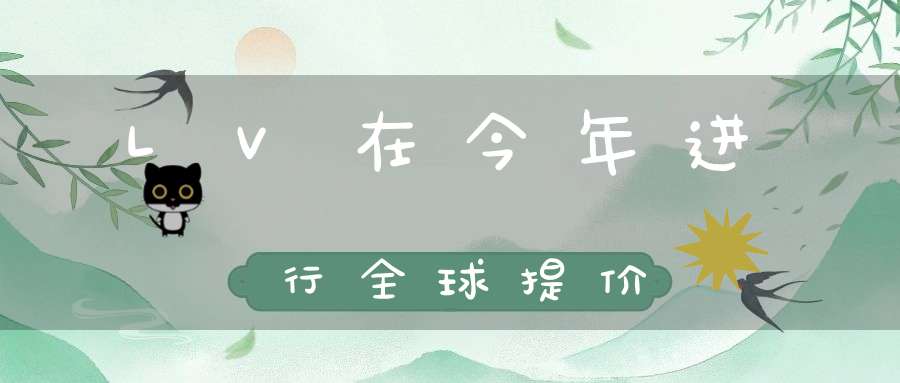 LV在今年进行全球提价