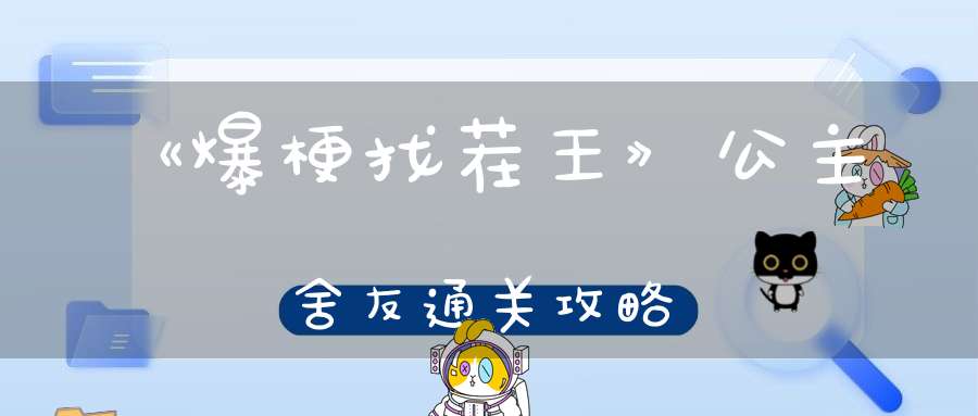 《爆梗找茬王》公主舍友通关攻略