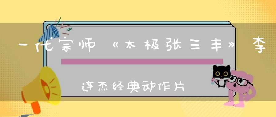 一代宗师《太极张三丰》李连杰经典动作片真的是百看不厌