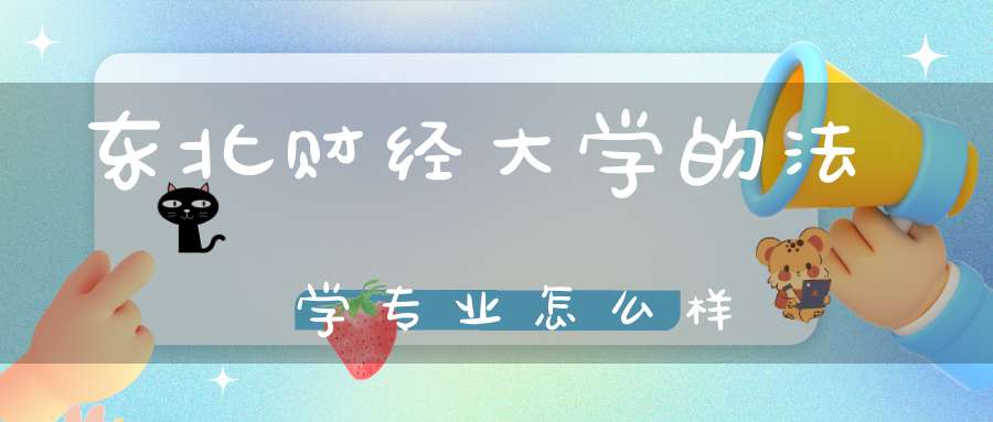 东北财经大学的法学专业怎么样