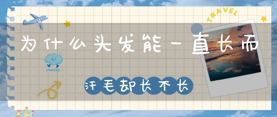 为什么头发能一直长而汗毛却长不长