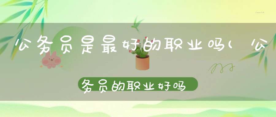 公务员是最好的职业吗(公务员的职业好吗)