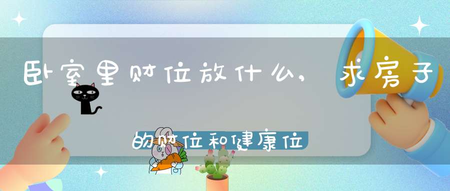 卧室里财位放什么,求房子的财位和健康位放些什么东西