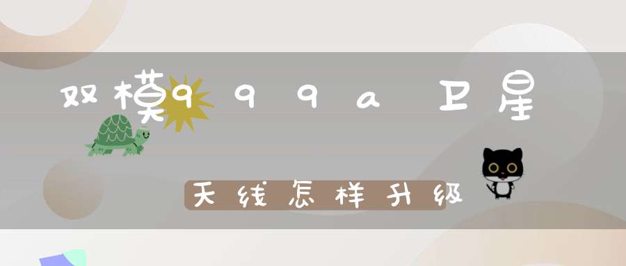 双模999a卫星天线怎样升级