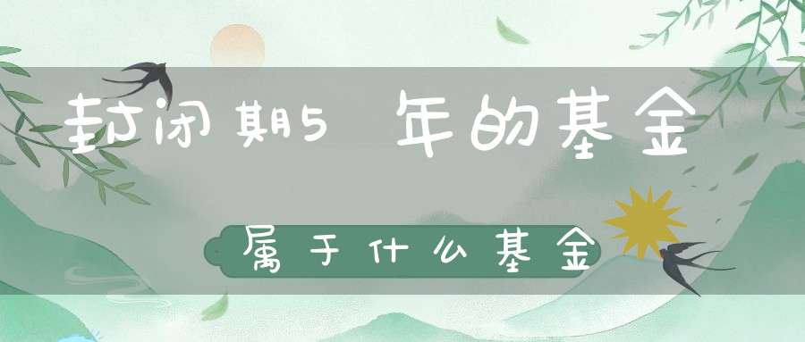 封闭期5年的基金属于什么基金