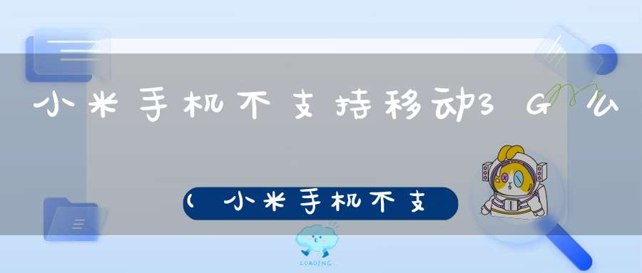 小米手机不支持移动3G么(小米手机不支持3G是吗)