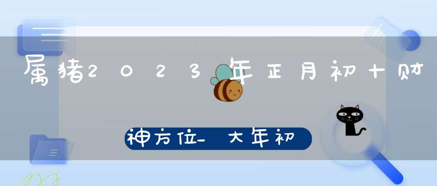 属猪2023年正月初十财神方位_大年初十财神在哪方