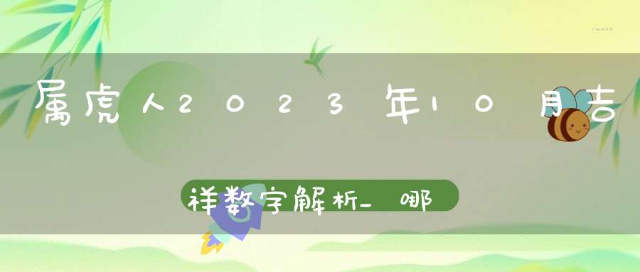 属虎人2023年10月吉祥数字解析_哪个颜色最旺运