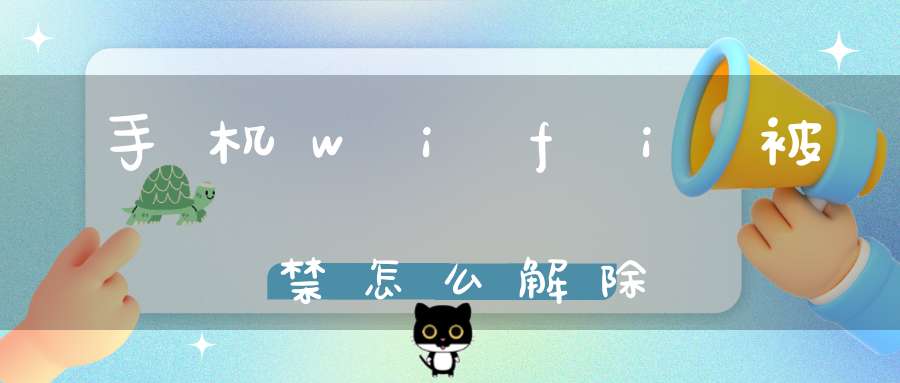 手机wifi被禁怎么解除