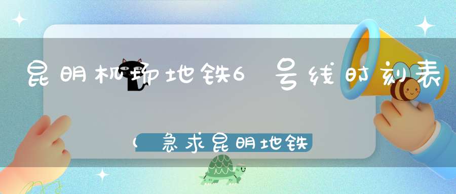 昆明机场地铁6号线时刻表(急求昆明地铁6号线最早几点早上8点飞机)