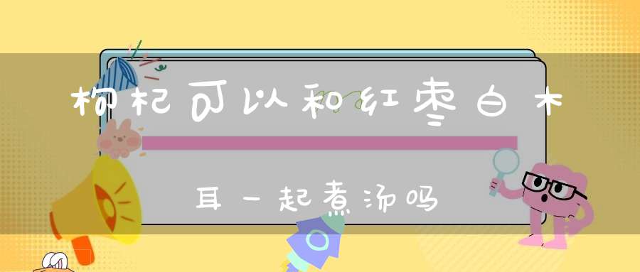 枸杞可以和红枣白木耳一起煮汤吗