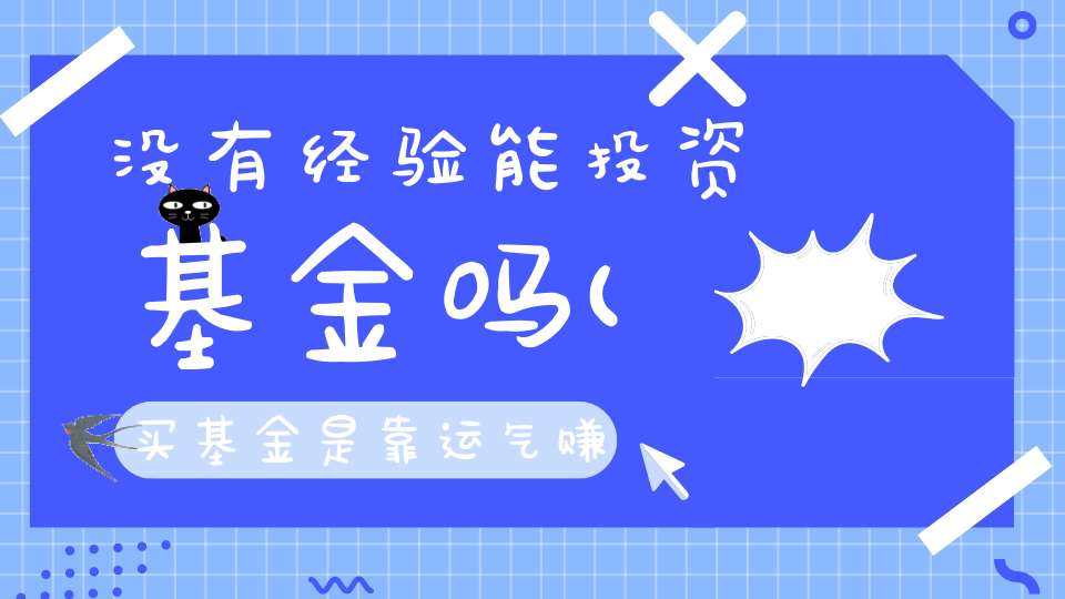 没有经验能投资基金吗(买基金是靠运气赚钱吗新基金靠运气老基金靠经验)