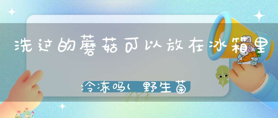 洗过的蘑菇可以放在冰箱里冷冻吗(野生菌洗干净后可以放冷冻冰箱里吗)