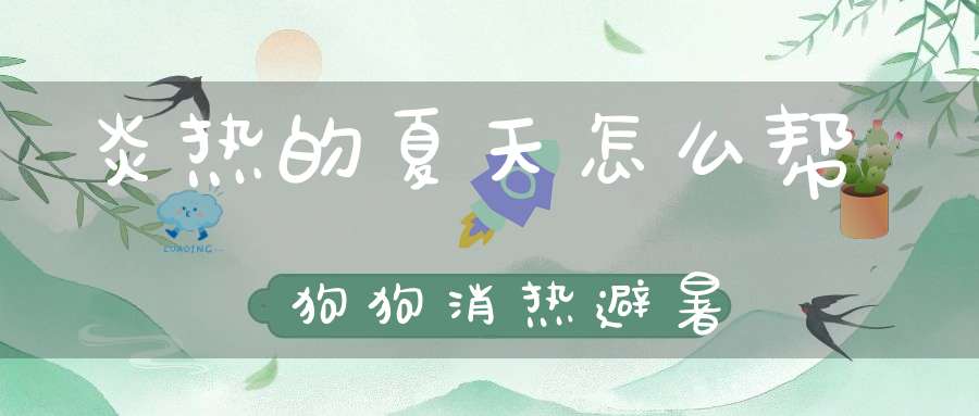 炎热的夏天怎么帮狗狗消热避暑