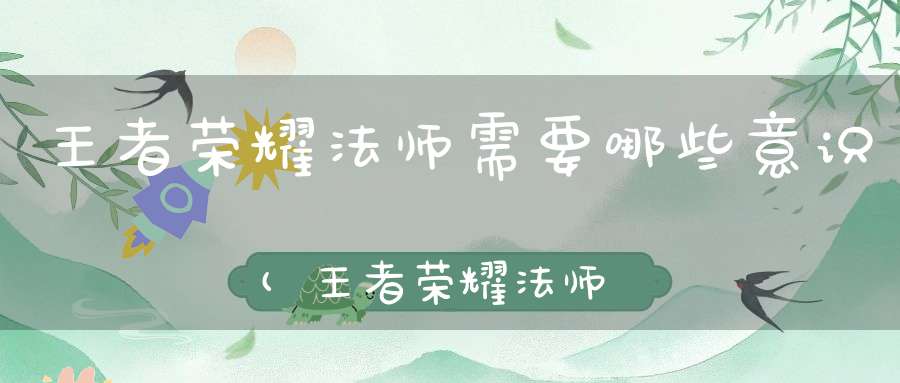 王者荣耀法师需要哪些意识(王者荣耀法师要怎么玩)