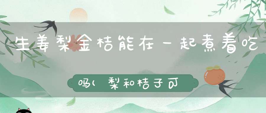 生姜梨金桔能在一起煮着吃吗(梨和桔子可以一起煮吗)