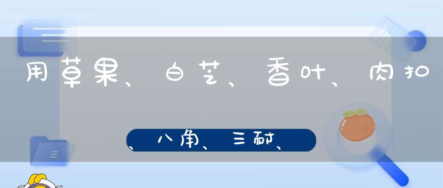 用草果、白芝、香叶、肉扣、八角、三耐、炖鸡好吃吗