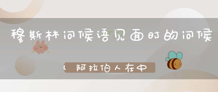 穆斯林问候语见面时的问候(阿拉伯人在中东见面时如何打招呼)