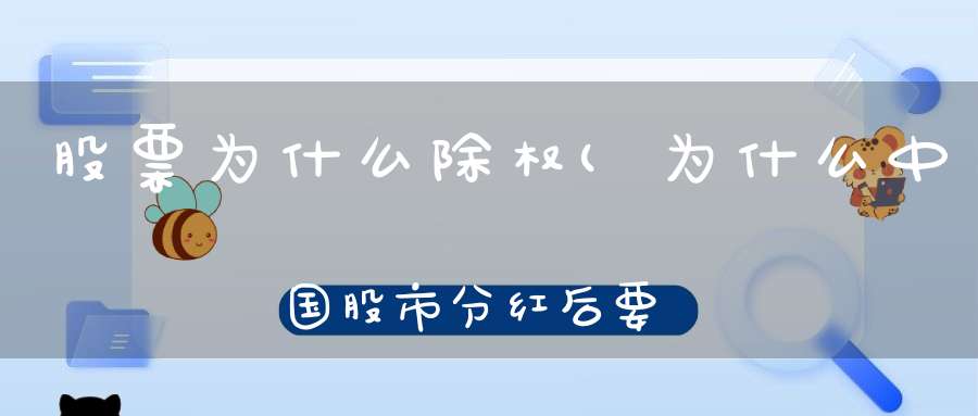 股票为什么除权(为什么中国股市分红后要从股票中除权)