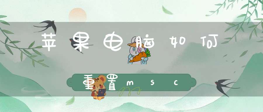 苹果电脑如何重置msc