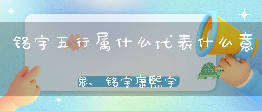 铭字五行属什么代表什么意思,铭字康熙字典裏的意思