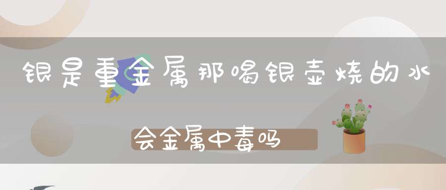 银是重金属那喝银壶烧的水会金属中毒吗