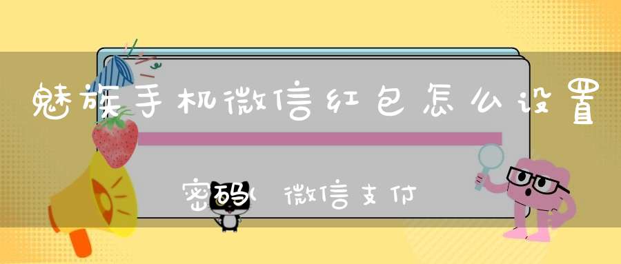 魅族手机微信红包怎么设置密码(微信支付密码设置在哪)