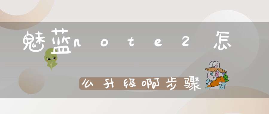 魅蓝note2怎么升级啊步骤